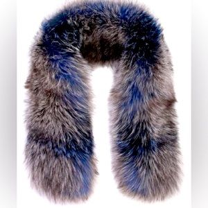 PHILIPP PLEIN Women's Gray Fox Fur Collar 🦊